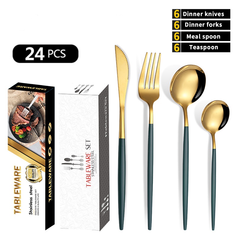 24pcs cutlery set